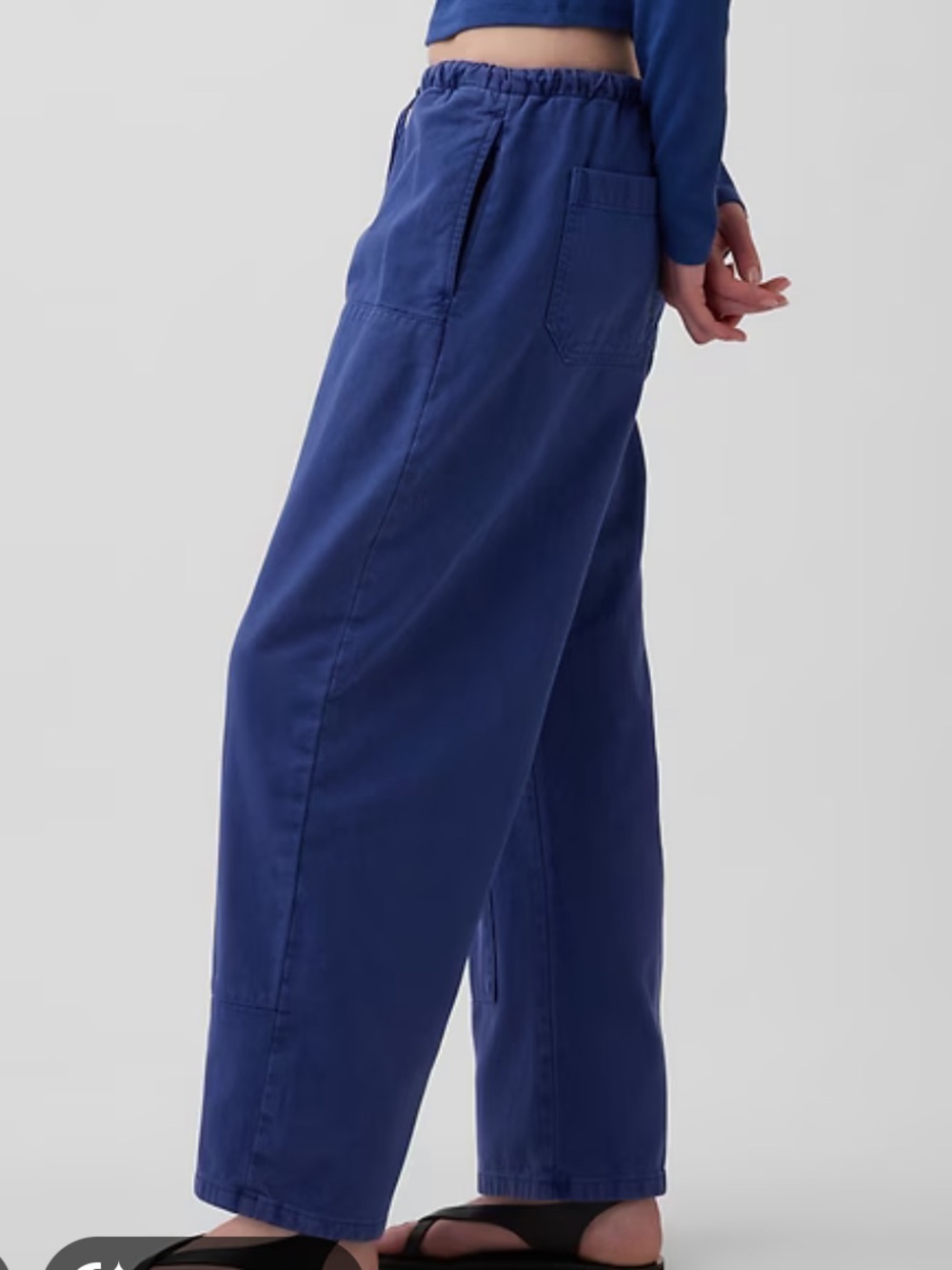 Gap easy double knee barrel pants blue - Picture 3 of 8
